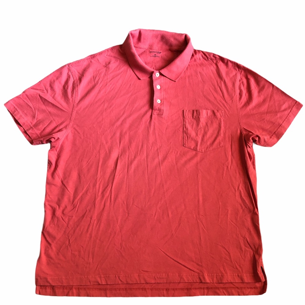 St Johns Bay Mens Polo Shirt Short Sleeve Sz 2XL